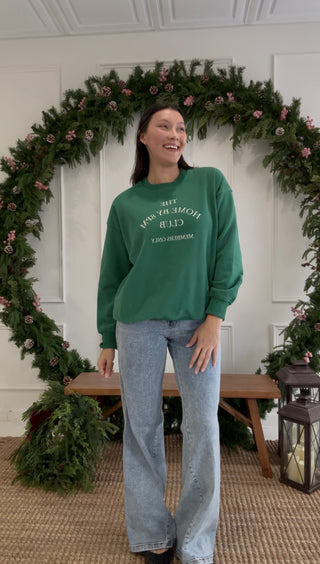 Curfew Queen Crewneck - Green