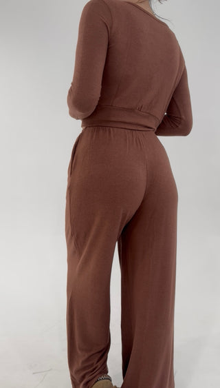 The Daydream Cropped Cardigan - Brown