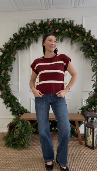 Sugarplum Stripes Sweater Tank
