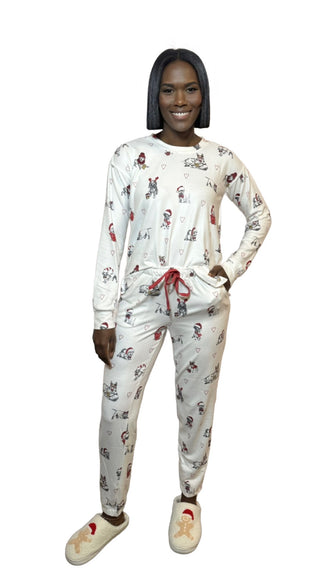 PJ SALVAGE - Christmas Pup Pajama Set