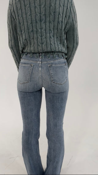 Morning Mist Frayed Sweater