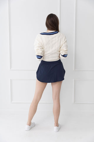 Clubhouse Cutie Cable Knit Sweater